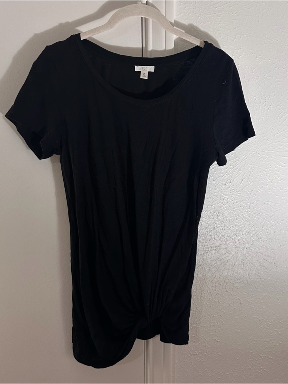 bp Black Short Sleeve Twist-Front Tee